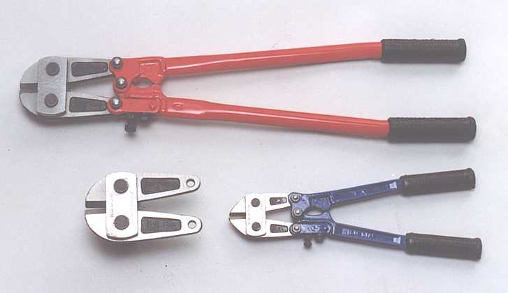 bolt cutters with spare jaws