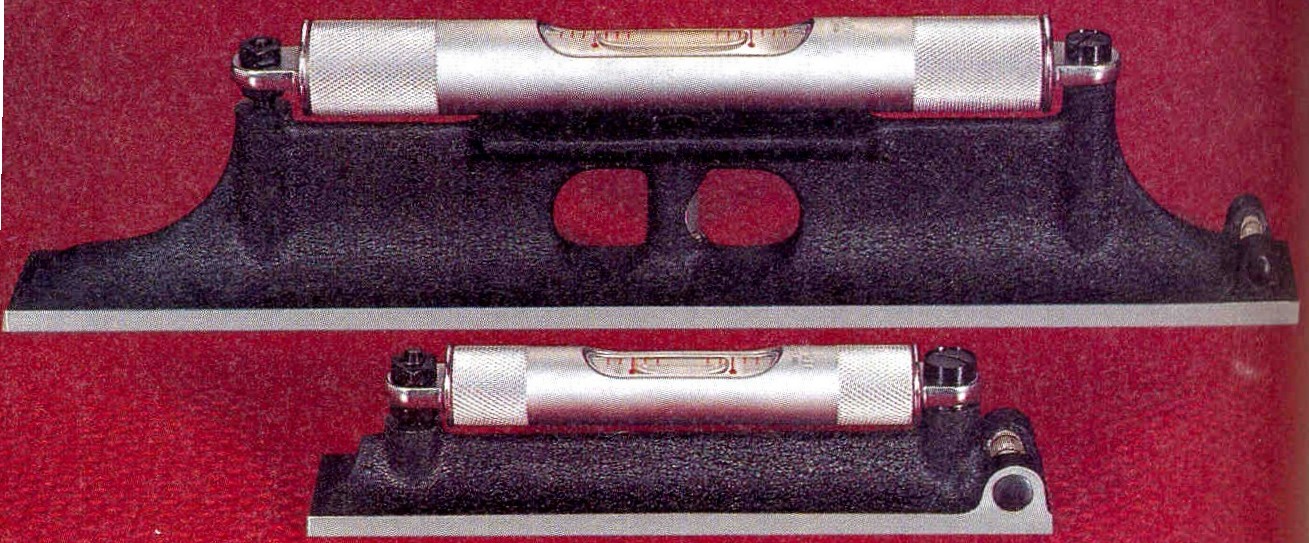 Niveau De Précision Starrett 98-8 Avec Base Rainurée - 200 Mm (8 Pouces), Flacon Croisé Réglable